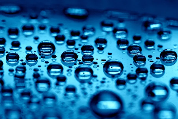 Blue waterdrops — Stock Photo, Image