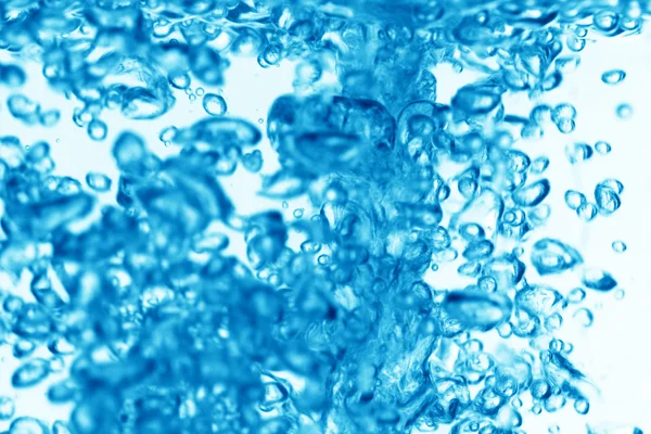 Blue Water Bubbles Clean Background — Stock Photo, Image