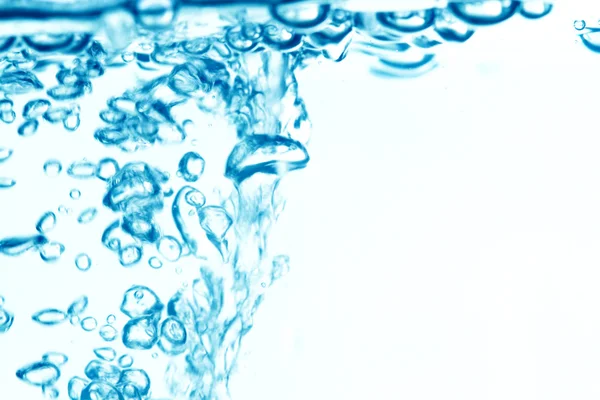 Голубые Пузыри Воды Чистом Фоне — стоковое фото