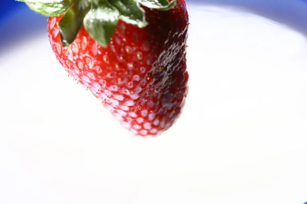 Strawberry Milk Healthy Nature Food — стоковое фото