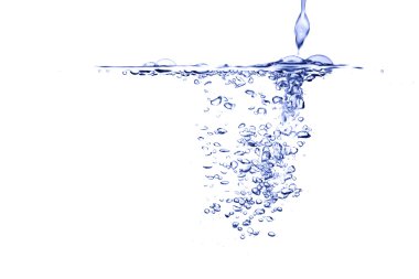 Water falling close up bubble stream clipart