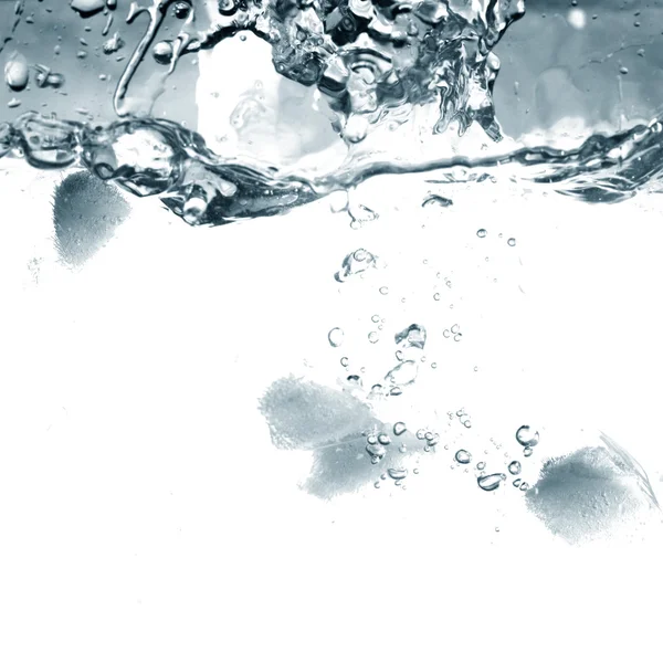 Splash Közeli Vízjég Frissítő — Stock Fotó