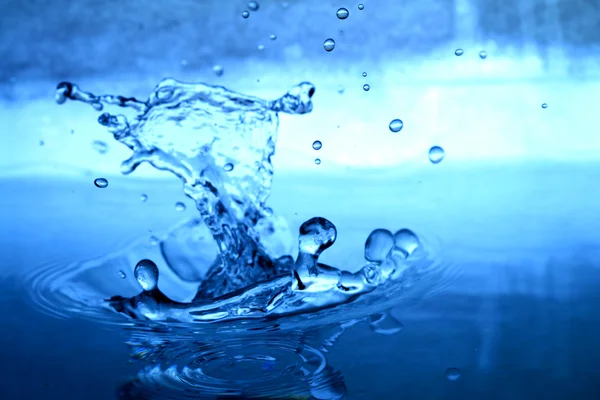 Vatten Stänk Närbild Aqua Bakgrunder — Stockfoto