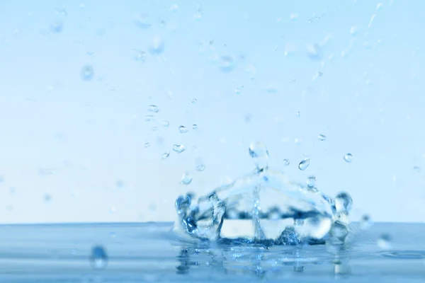 Blaues Wasser Splash Natur Hintergrund — Stockfoto