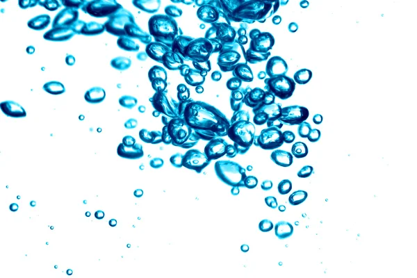 Blauwe Water Bubbels Schone Achtergrond — Stockfoto