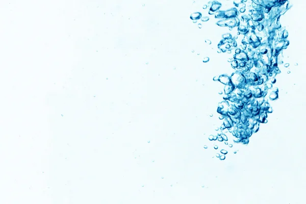 Blaue Wasserblasen Sauberer Hintergrund — Stockfoto