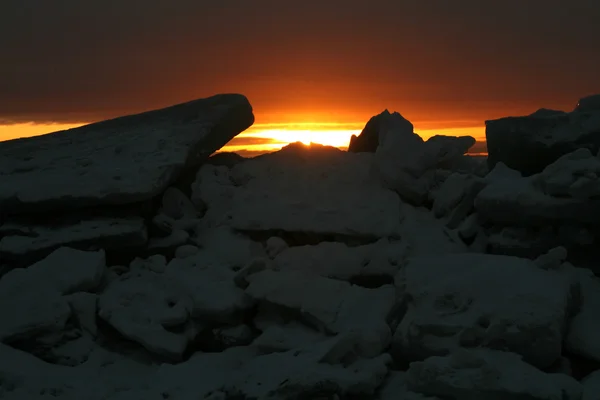 Вечернее солнце — стоковое фото
