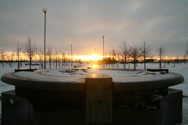 Sunrise park — Stok fotoğraf