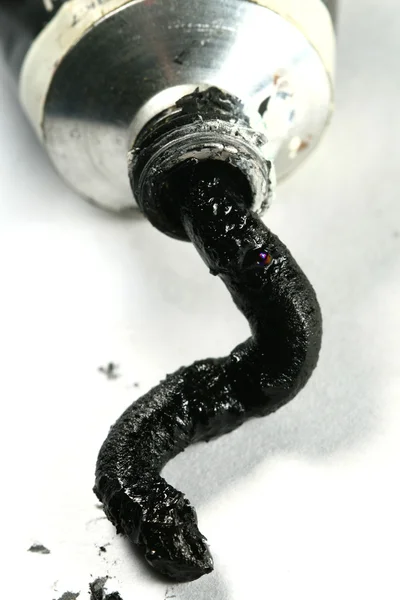 Black paint — Stock Photo, Image