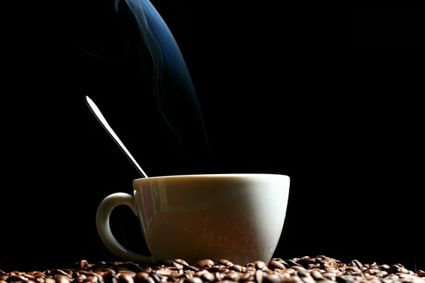 Horké ranní kávu — Stock fotografie