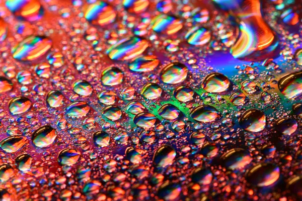 Капли цветной воды — стоковое фото