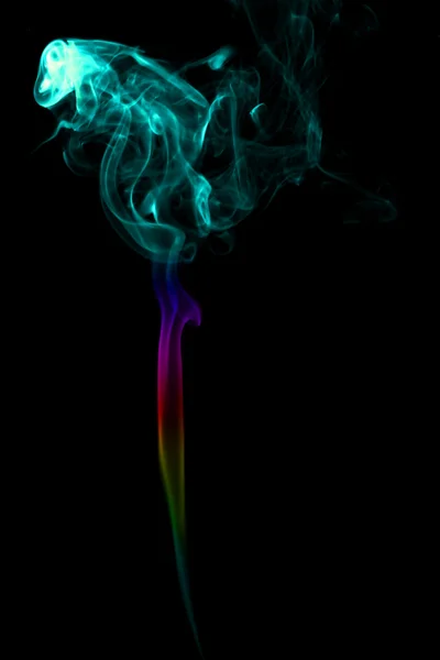 Fumée Mystique Multicolore Abstraite — Photo