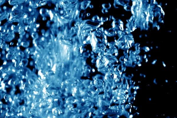 Water Bubbles Isolated Black Background — Stock Photo, Image