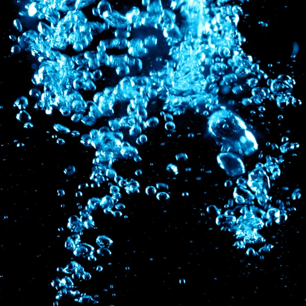 Vatten Bubblor Makro Närbild — Stockfoto