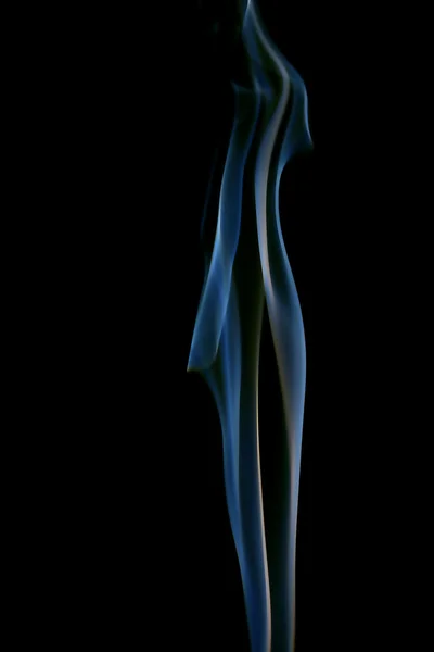 Fumaça Azul Fundo Abstrato Close — Fotografia de Stock