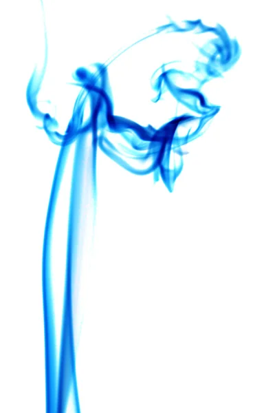 Blue Smoke Abstract Background Close — Stock Photo, Image