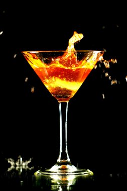 Coctail splash clipart