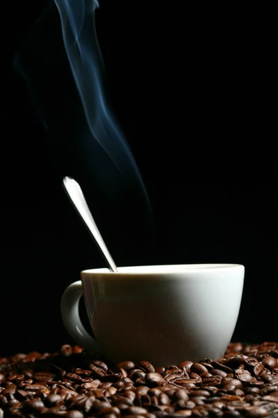 Heißer Kaffee am Morgen — Stockfoto