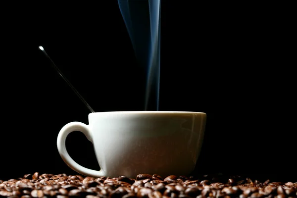 Horké ranní kávu — Stock fotografie