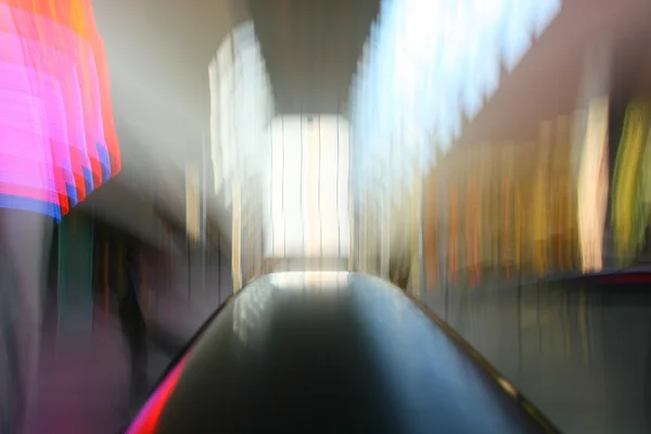 Blurred escalator background — Stock Photo, Image
