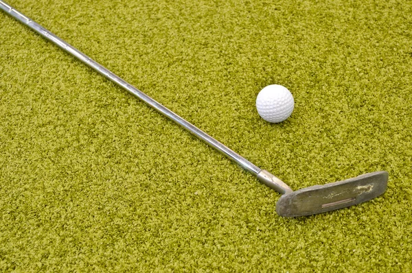 Mini golfe dentro do interior Imagem De Stock