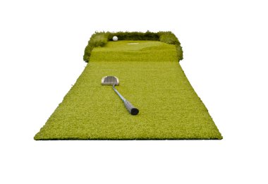 Mini golf on the white isolated background clipart