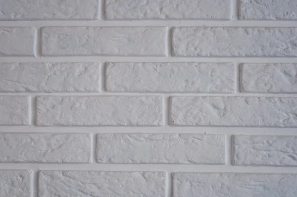 Part of a white brick wall in an interior — Stock Photo, Image