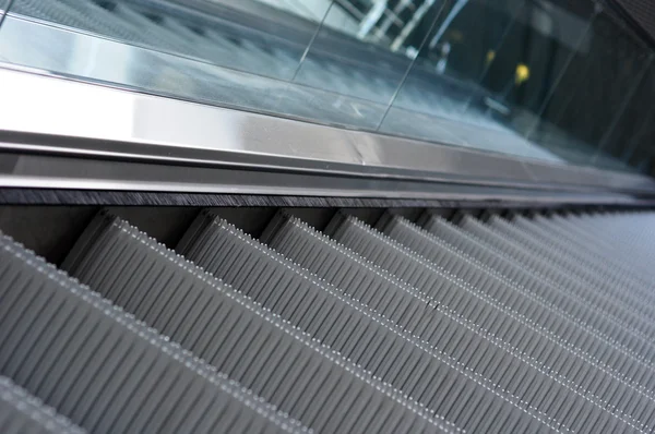 Close up of escalator steps — Stock Photo, Image