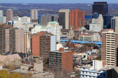 General view of Downtown Hamilton, Ontario, Canada. clipart