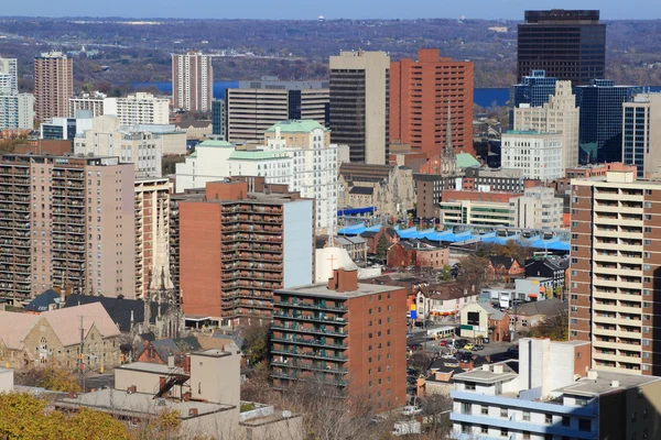 Vista geral de Downtown Hamilton, Ontário, Canadá . — Fotografia de Stock