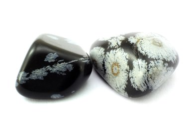 Snowflake Obsidian Birth Stone. clipart