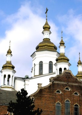 Ukrainian church in Hamilton, Ontario, Canada. clipart