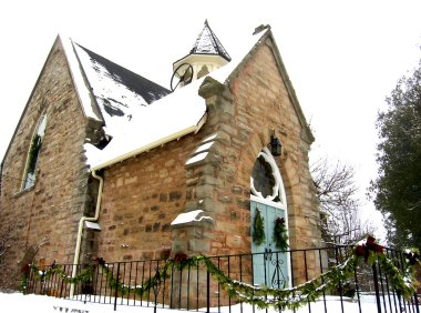 Old church of Milton, Ontario, Canada - 03. clipart