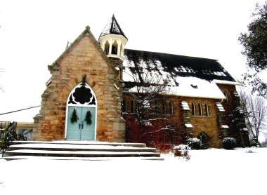 Old church of Milton, Ontario, Canada - 04. clipart