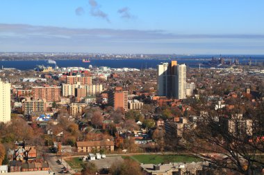 General view East part of Hamilton, Ontario, Canada. clipart