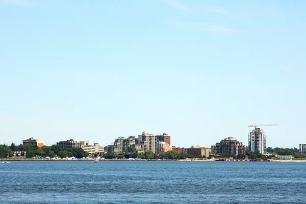 Пейзаж Береговой Линии Фронта Берлингтон Онтарио Город Выходит Озеро Онтарио — стоковое фото