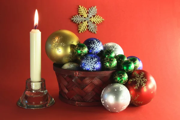 Jul- och nyårsafton dekoration Etyd. — Stockfoto