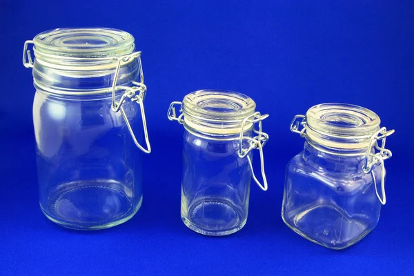 Empty small Jars. — Stock Photo, Image