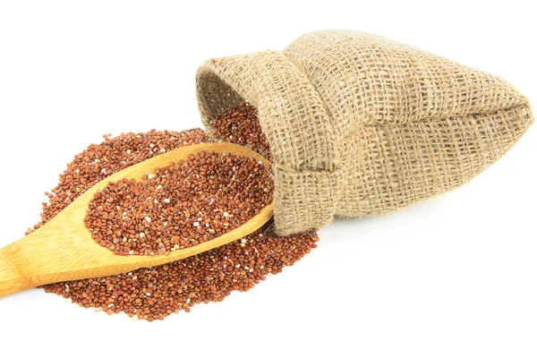 Czerwony quinoa organicznych. — Zdjęcie stockowe