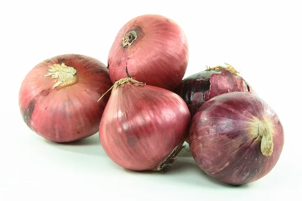 Red onion pile. — Stock Photo, Image