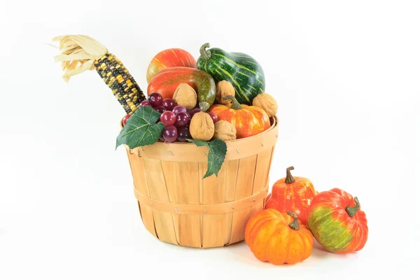 Symbols of Fall and Thanksgiving Day - horizontal orientation. — Stock Photo, Image