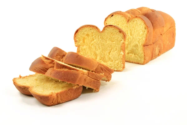 Still Life Picture Sliced Loaf Special Bread Egg Bread White — Stock Photo, Image