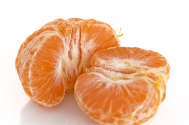 Pealed mandarin orange clipart