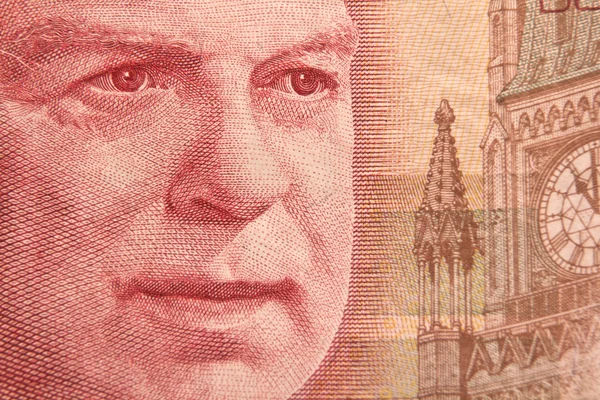 Portræt af William Lyon Mackenzie King på en 50 dollarseddel - Stock-foto