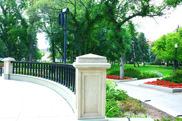 Парк Виктории в центре города Регина — стоковое фото