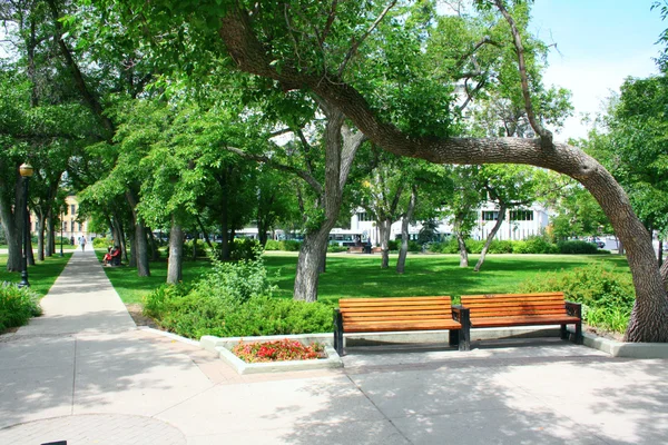 Victoria Park au centre-ville de Regina — Photo