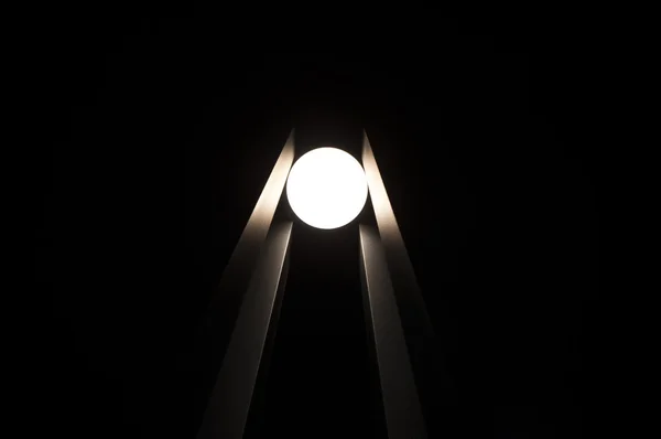 stock image Unusual shot of modern street lamp