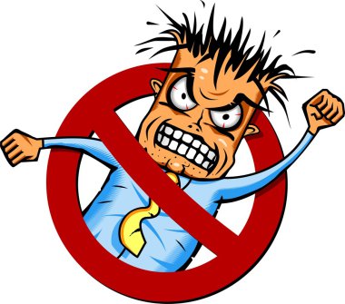 Angry guy clipart