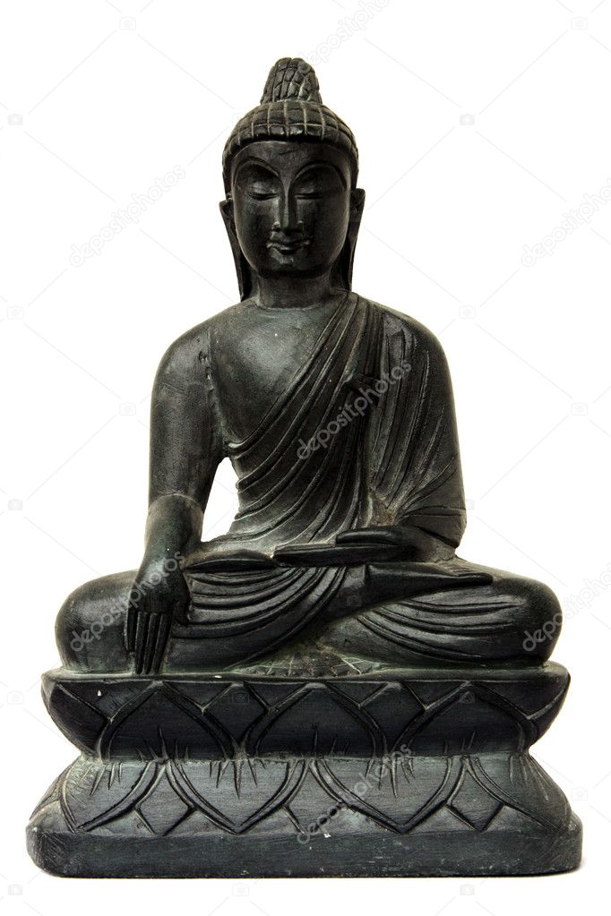 Black stone Buddha.