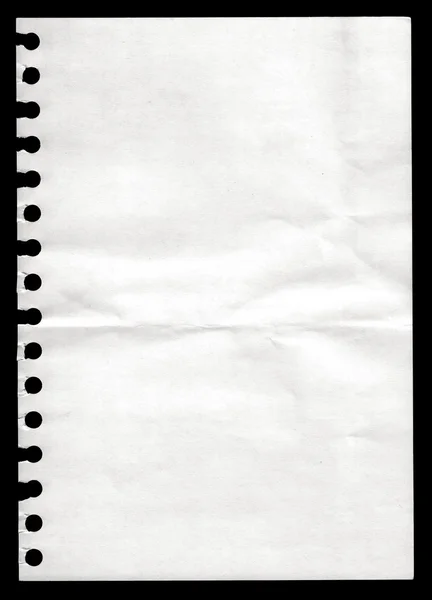 Papier z notebooka — Zdjęcie stockowe